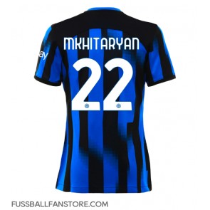 Inter Milan Henrikh Mkhitaryan #22 Replik Heimtrikot Damen 2023-24 Kurzarm